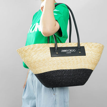【SUMMER FINAL SALE】 JIMMY CHOO レディース トートバッグ BEACH BASKET TOTE M JXH 2カラー