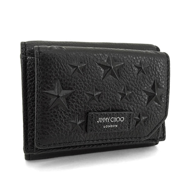 ジミーチュウ JIMMY CHOO メンズ レディース 3つ折り財布 ブラック