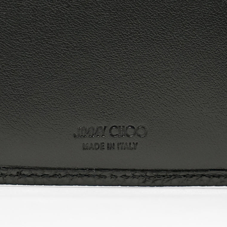 JIMMY CHOO メンズ レディース 3つ折り財布 BEALE EMG ブラック BLACK