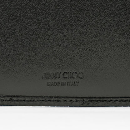JIMMY CHOO メンズ レディース 3つ折り財布 BEALE EMG ブラック BLACK