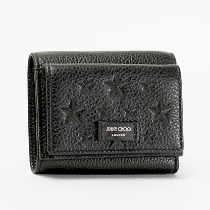 JIMMY CHOO メンズ レディース 3つ折り財布 BEALE EMG ブラック BLACK