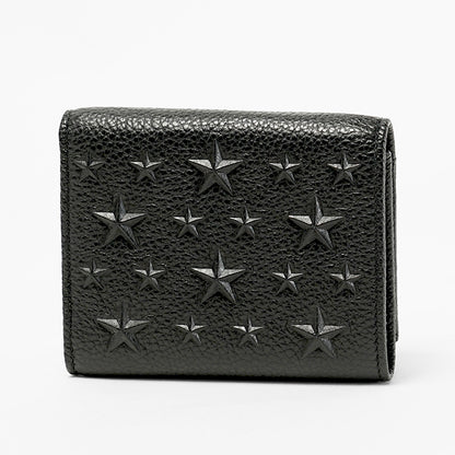 JIMMY CHOO メンズ レディース 3つ折り財布 BEALE EMG ブラック BLACK