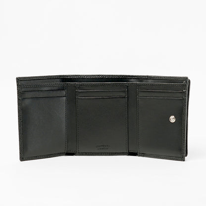 JIMMY CHOO メンズ レディース 3つ折り財布 BEALE EMG ブラック BLACK
