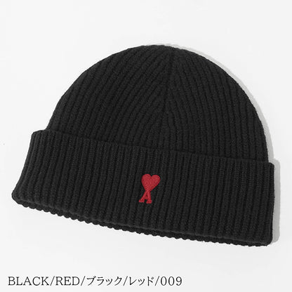 AMI メンズ レディース ニットキャップ AMI DE COEUR BEANIE BFUHA116 018 2カラー
