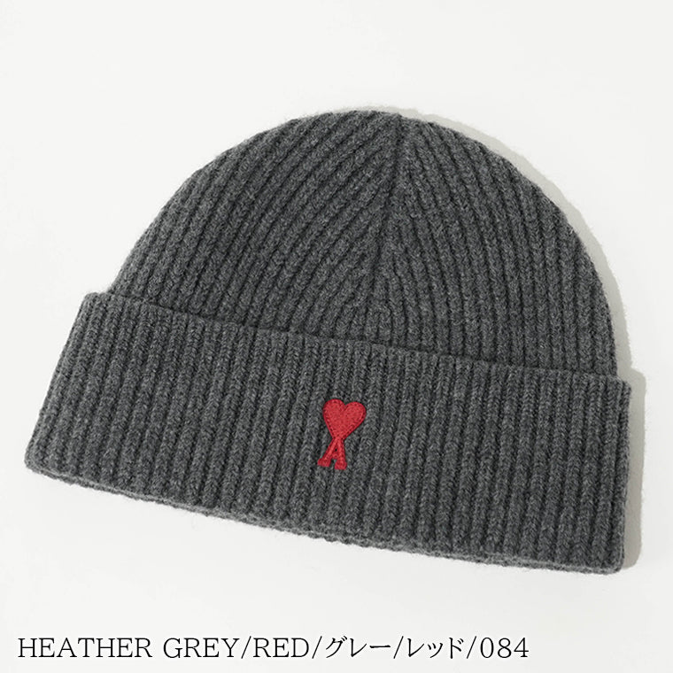 AMI メンズ レディース ニットキャップ AMI DE COEUR BEANIE BFUHA116 018 2カラー