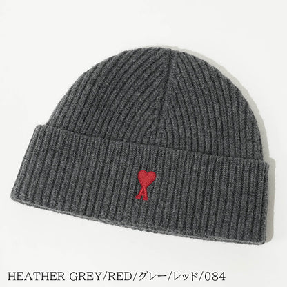 AMI メンズ レディース ニットキャップ AMI DE COEUR BEANIE BFUHA116 018 2カラー