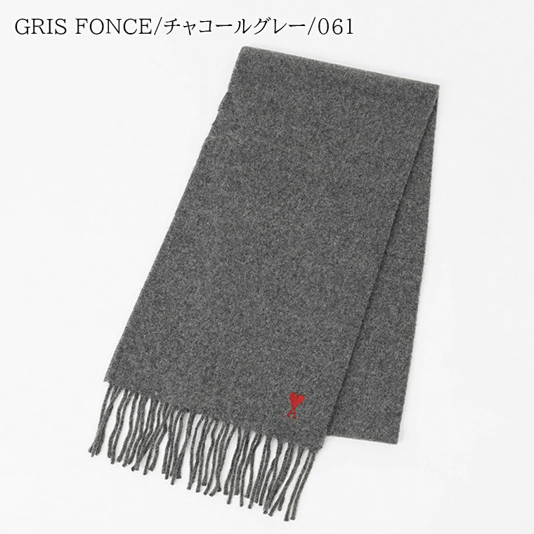 アミ AMI メンズ レディース マフラー ブラック グレー – WORLDCLUB1989