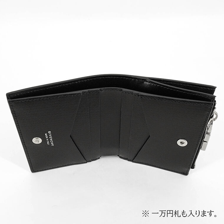GIVENCHY メンズ 2つ折り財布 BK60BXK1T4 BLACK ブラック 001