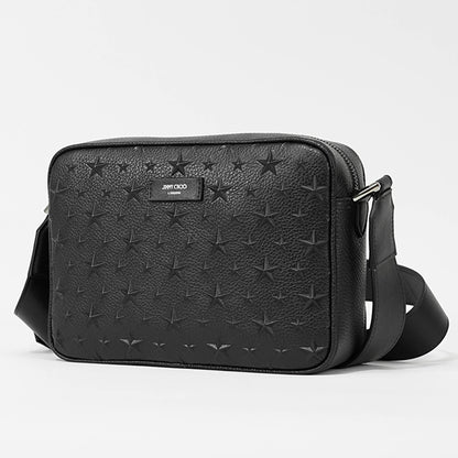 JIMMY CHOO メンズ レディース ショルダーバッグ BOX CAMERA M EMG ブラック BLACK GUNMETAL