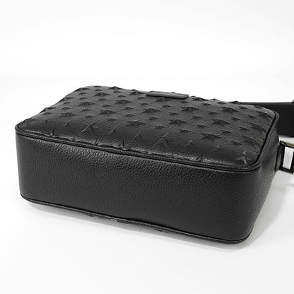 JIMMY CHOO メンズ レディース ショルダーバッグ BOX CAMERA M EMG ブラック BLACK GUNMETAL