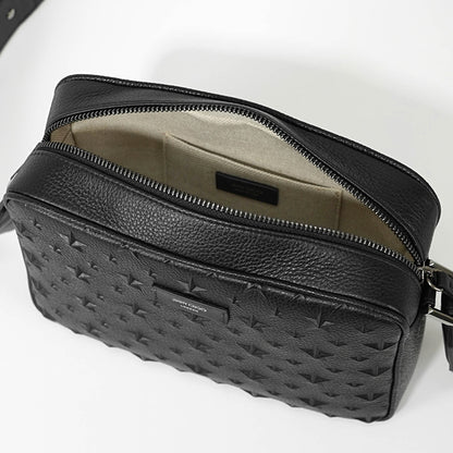 JIMMY CHOO メンズ レディース ショルダーバッグ BOX CAMERA M EMG ブラック BLACK GUNMETAL