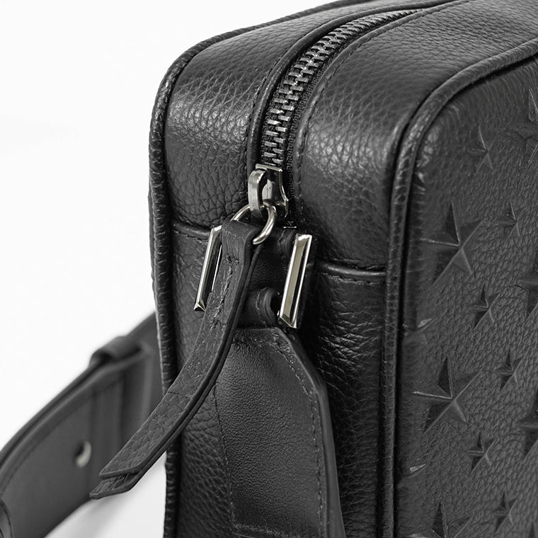 JIMMY CHOO メンズ レディース ショルダーバッグ BOX CAMERA M EMG ブラック BLACK GUNMETAL