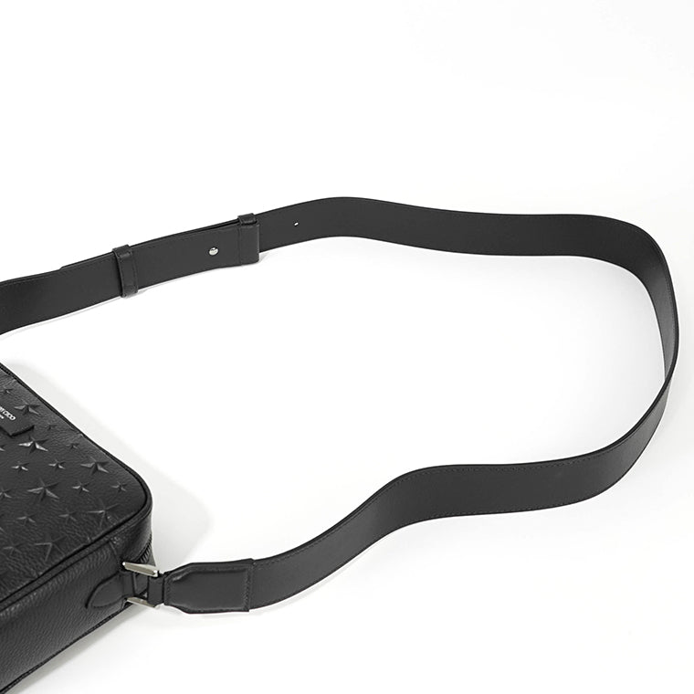 JIMMY CHOO メンズ レディース ショルダーバッグ BOX CAMERA M EMG ブラック BLACK GUNMETAL
