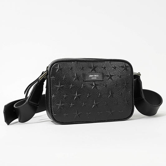 JIMMY CHOO メンズ レディース ショルダーバッグ BOX CAMERA S EMG ブラック BLACK GUNMETAL
