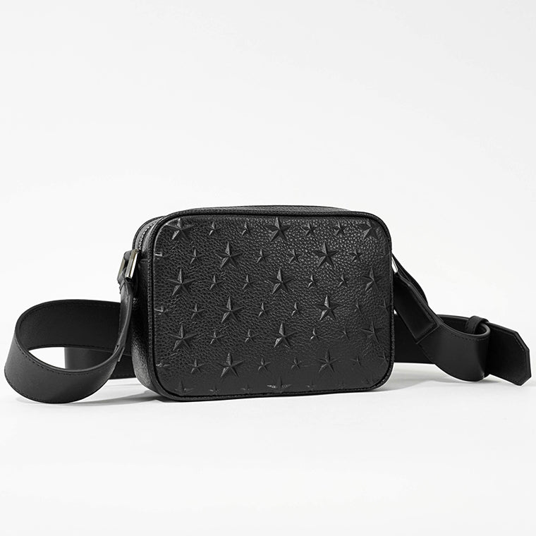 JIMMY CHOO メンズ レディース ショルダーバッグ BOX CAMERA S EMG ブラック BLACK GUNMETAL