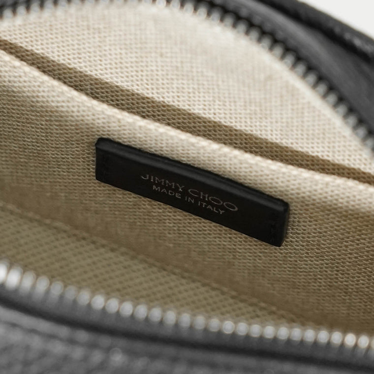 JIMMY CHOO メンズ レディース ショルダーバッグ BOX CAMERA S EMG ブラック BLACK GUNMETAL