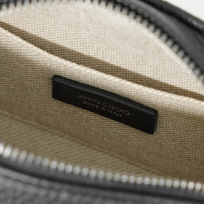 JIMMY CHOO メンズ レディース ショルダーバッグ BOX CAMERA S EMG ブラック BLACK GUNMETAL