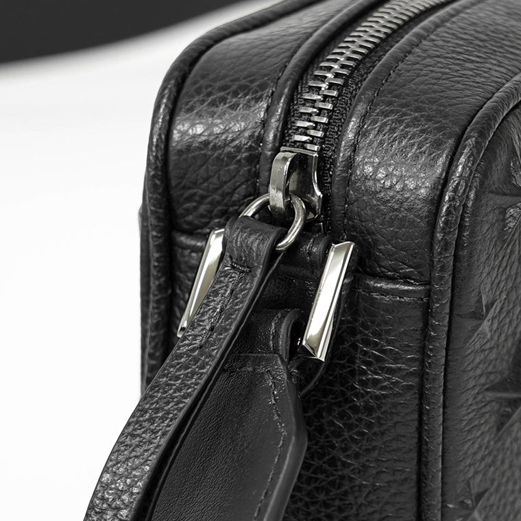 JIMMY CHOO メンズ レディース ショルダーバッグ BOX CAMERA S EMG ブラック BLACK GUNMETAL
