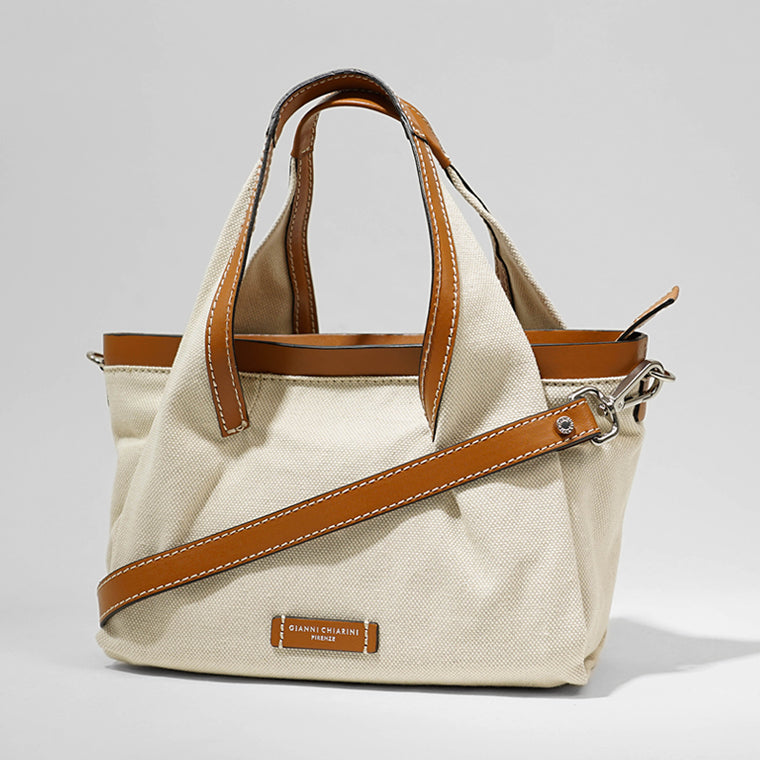 GIANNI CHIARINI レディース トートバッグ GIULIA BS11295 SAL PL NATURALE CARAMELLO 13954