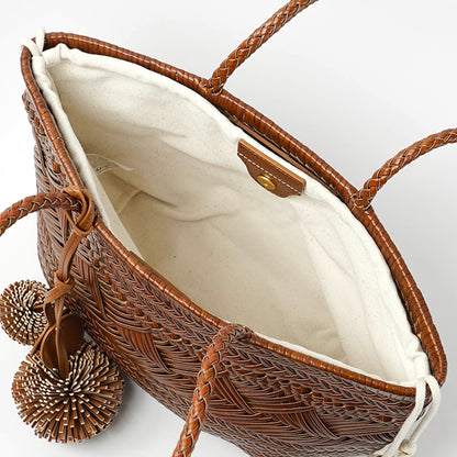 GIANNI CHIARINI レディース トートバッグ PALOMA S BS11371 COMM PLINT CUOIO 206