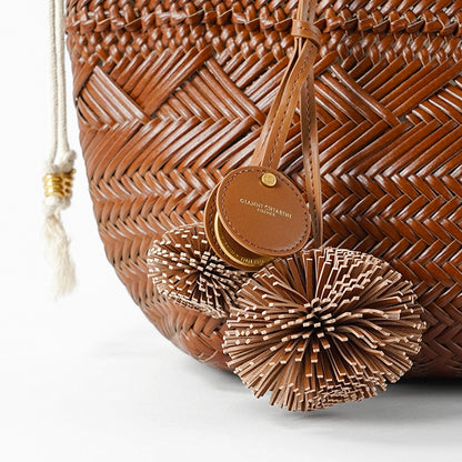 GIANNI CHIARINI レディース トートバッグ PALOMA S BS11371 COMM PLINT CUOIO 206
