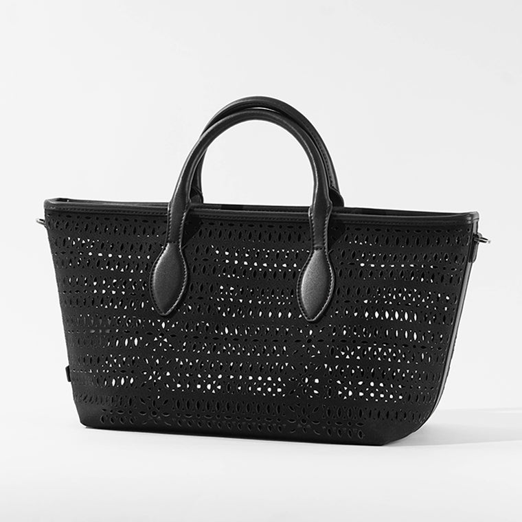 GIANNI CHIARINI レディース ショルダーバッグ MASHUP M BS11506 COMM CNVLS PANNA CORDA CLAY 14593 NERO ブラック 001