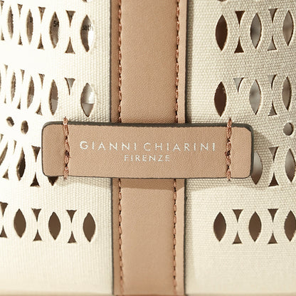GIANNI CHIARINI レディース ショルダーバッグ MASHUP M BS11506 COMM CNVLS PANNA CORDA CLAY 14593 NERO ブラック 001
