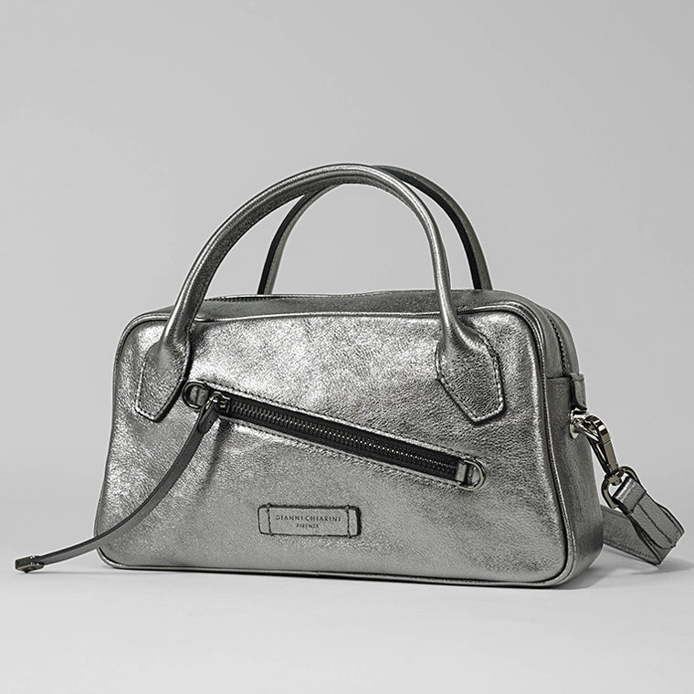 GIANNI CHIARINI レディース ショルダーバッグ CINDY BS11702 VNC MET CITY NOIRE 14168