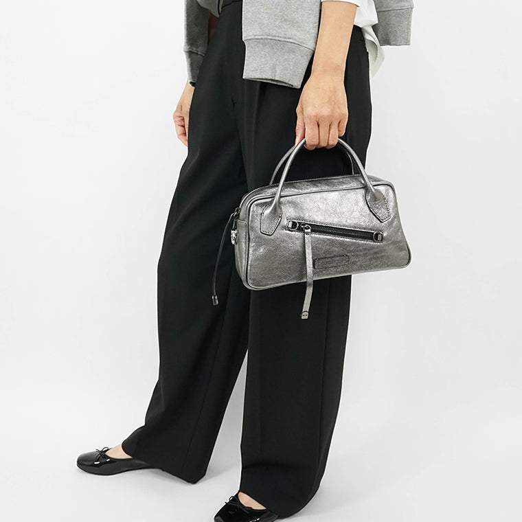 GIANNI CHIARINI レディース ショルダーバッグ CINDY BS11702 VNC MET CITY NOIRE 14168