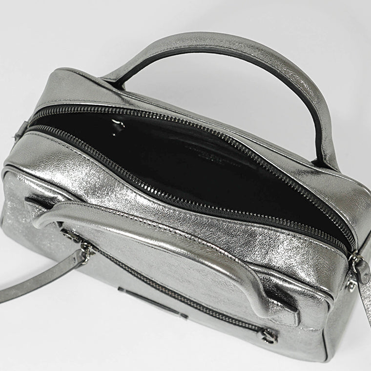 GIANNI CHIARINI レディース ショルダーバッグ CINDY BS11702 VNC MET CITY NOIRE 14168