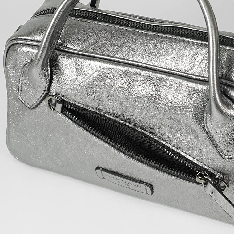 GIANNI CHIARINI レディース ショルダーバッグ CINDY BS11702 VNC MET CITY NOIRE 14168