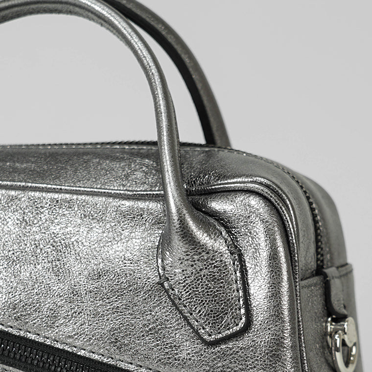 GIANNI CHIARINI レディース ショルダーバッグ CINDY BS11702 VNC MET CITY NOIRE 14168