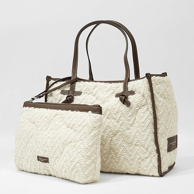 GIANNI CHIARINI レディース トートバッグ MARCELLA M BS12090 DBLTOUCH PANNA 162