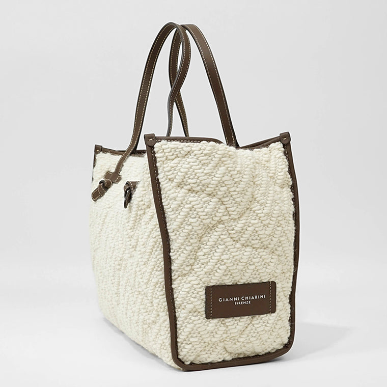GIANNI CHIARINI レディース トートバッグ MARCELLA M BS12090 DBLTOUCH PANNA 162