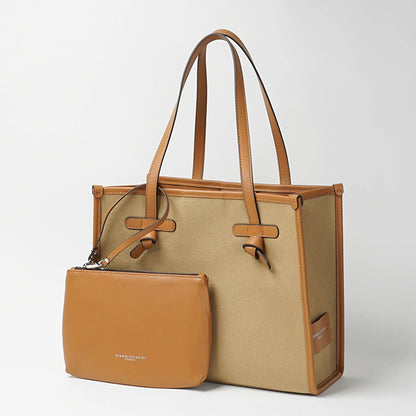 GIANNI CHIARINI レディース トートバッグ MARCELLA S BS6849 COMM CNV SE CORDA CUOIO CARAMEL 13932