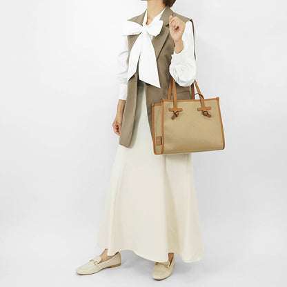 GIANNI CHIARINI レディース トートバッグ MARCELLA S BS6849 COMM CNV SE CORDA CUOIO CARAMEL 13932