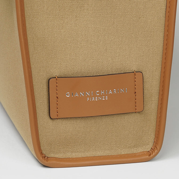 GIANNI CHIARINI レディース トートバッグ MARCELLA S BS6849 COMM CNV SE CORDA CUOIO CARAMEL 13932