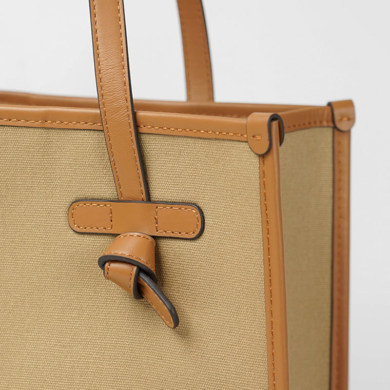 GIANNI CHIARINI レディース トートバッグ MARCELLA S BS6849 COMM CNV SE CORDA CUOIO CARAMEL 13932