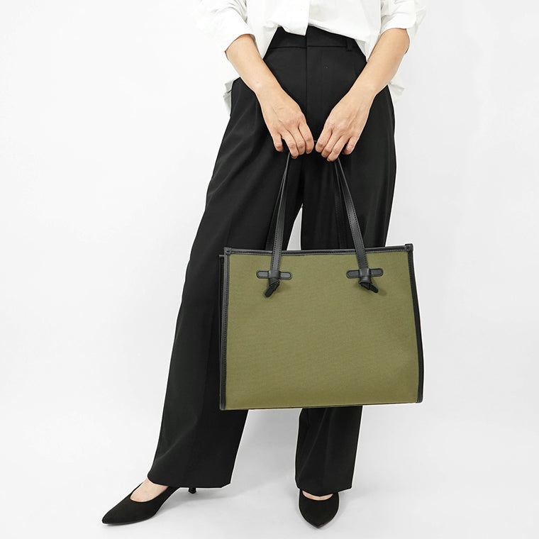 GIANNI CHIARINI レディース トートバッグ MARCELLA MEDIUM BS6850 CNV SE MILITARE CORDA 10374