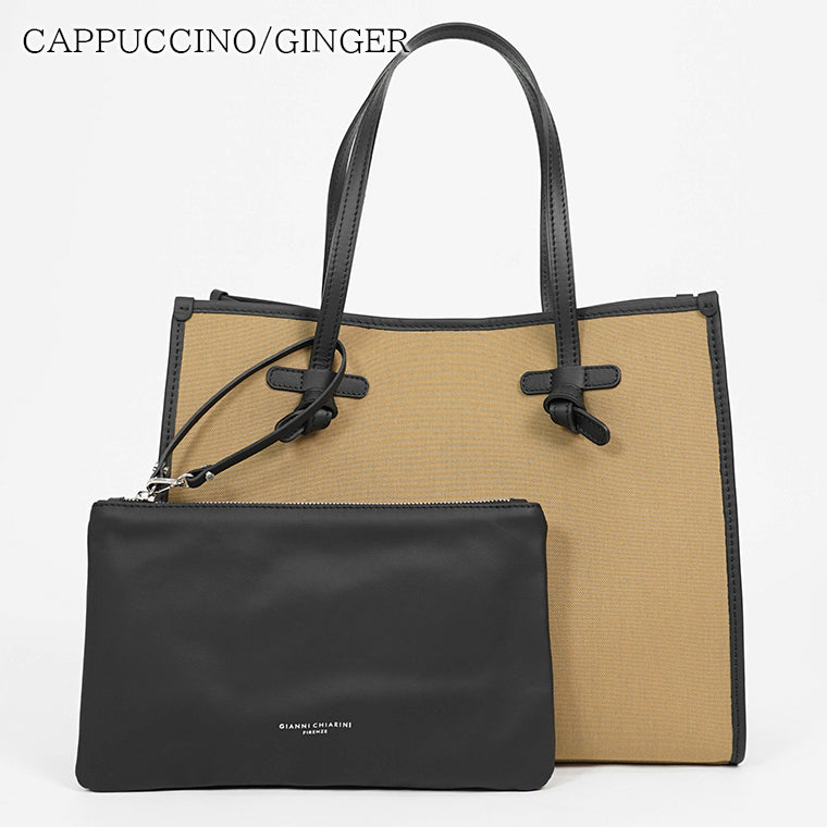 GIANNI CHIARINI レディース トートバッグ MARCELLA MEDIUM BS6850 CNV SE CAPPUCCINO GINGER 13172