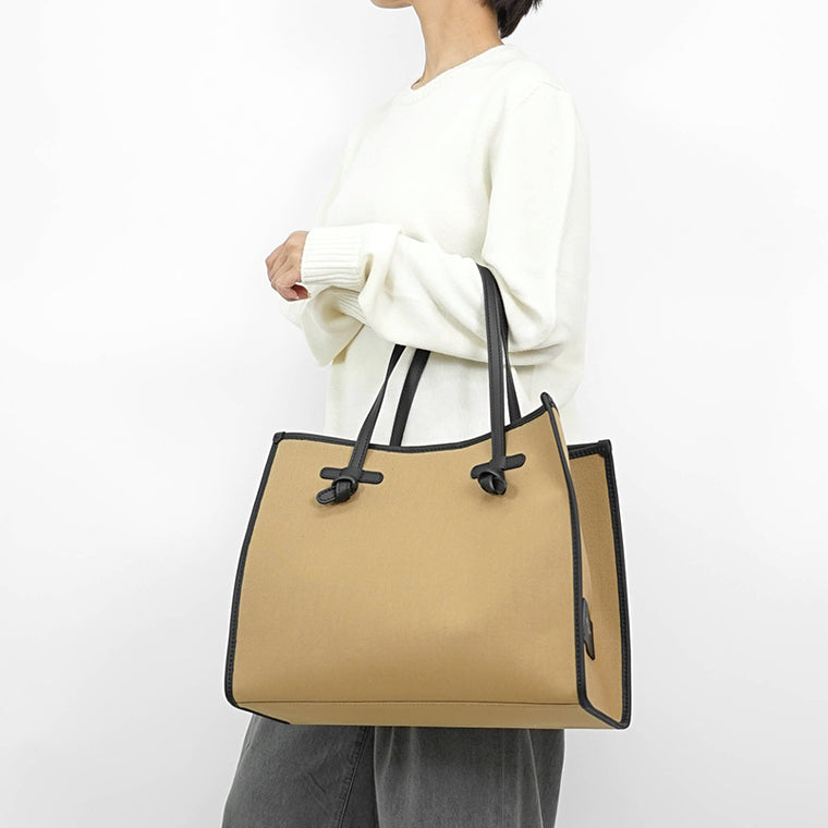 GIANNI CHIARINI レディース トートバッグ MARCELLA MEDIUM BS6850 CNV SE CAPPUCCINO GINGER 13172