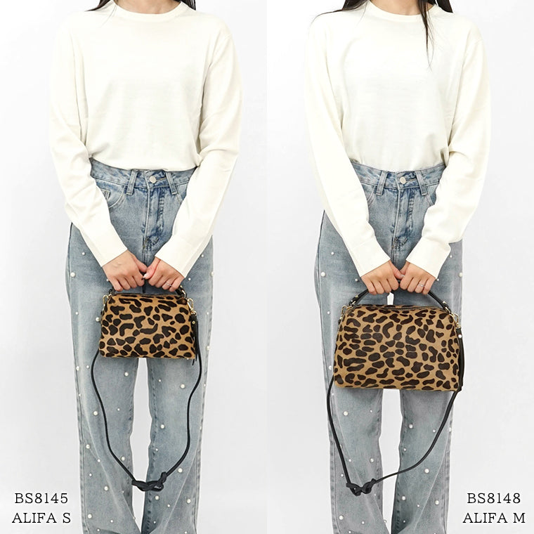 GIANNI CHIARINI レディース ショルダーバッグ ALIFA M BS8148 CAV PL LEO NERO 11865