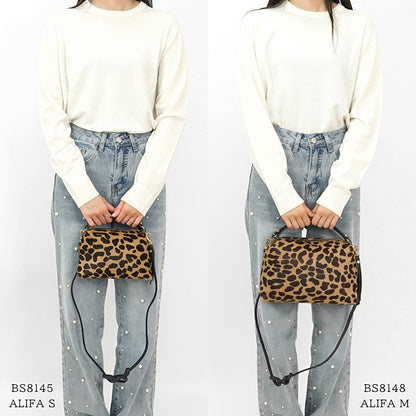 GIANNI CHIARINI レディース ショルダーバッグ ALIFA M BS8148 CAV PL LEO NERO 11865