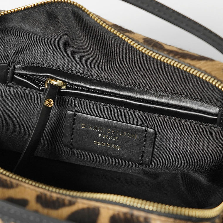 GIANNI CHIARINI レディース ショルダーバッグ ALIFA M BS8148 CAV PL LEO NERO 11865