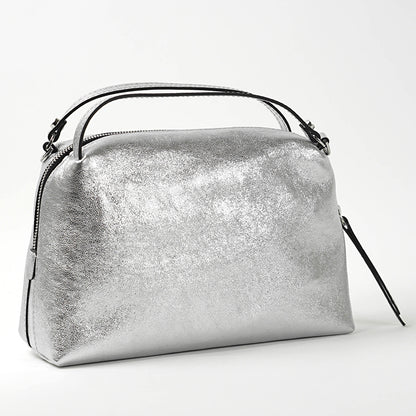 GIANNI CHIARINI レディース ショルダーバッグ ALIFA M BS8148 VNCMET ARGENTO 359