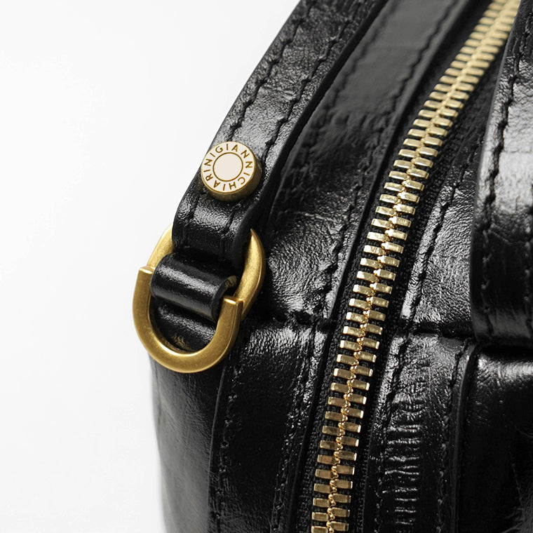 GIANNI CHIARINI レディース ショルダーバッグ ALIFA S BS8255 EEL NERO ブラック 001