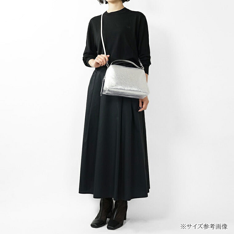 GIANNI CHIARINI レディース ショルダーバッグ ALIFA M BS8258 EEL NERO ブラック 001