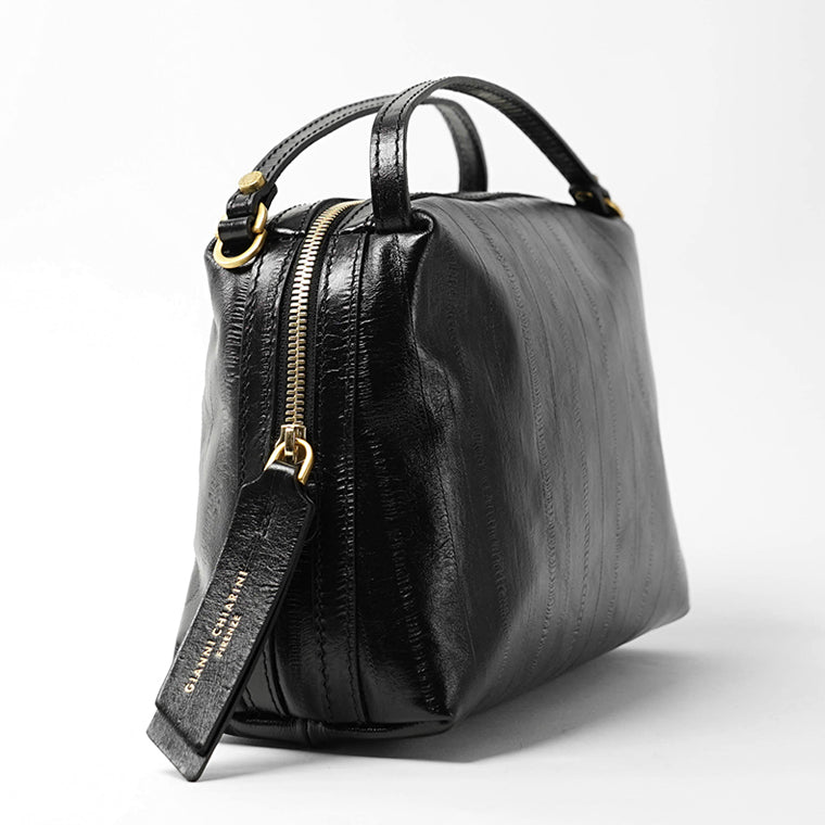 GIANNI CHIARINI レディース ショルダーバッグ ALIFA M BS8258 EEL NERO ブラック 001