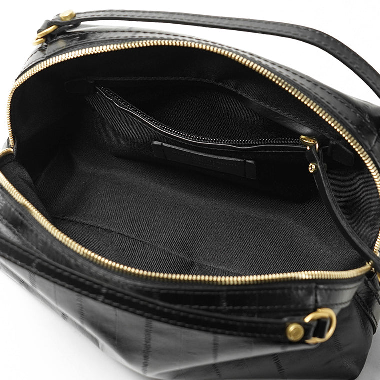 GIANNI CHIARINI レディース ショルダーバッグ ALIFA M BS8258 EEL NERO ブラック 001