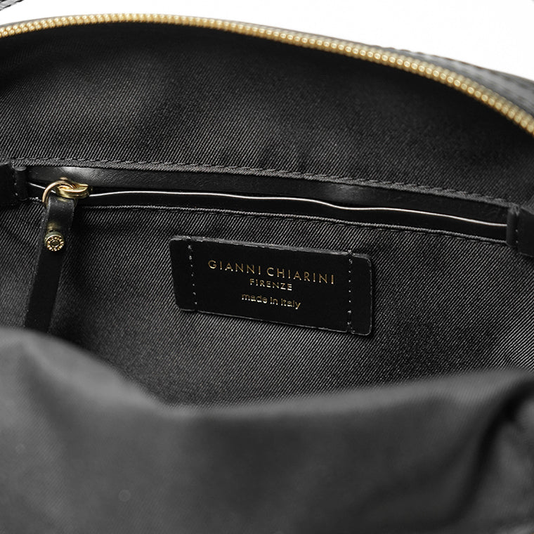 GIANNI CHIARINI レディース ショルダーバッグ ALIFA M BS8258 EEL NERO ブラック 001